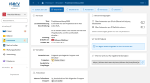 Vorschau von Formulardetails