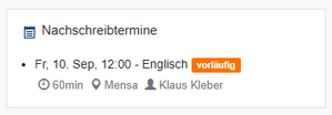 Vorschau von Startseite für Nachschreiber